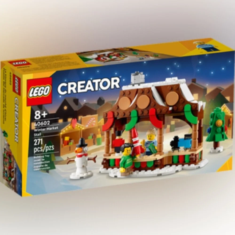 LEGO 40602 Creator Winter Market Stall Exclusive Holidays Set, 271 Piece, NIB